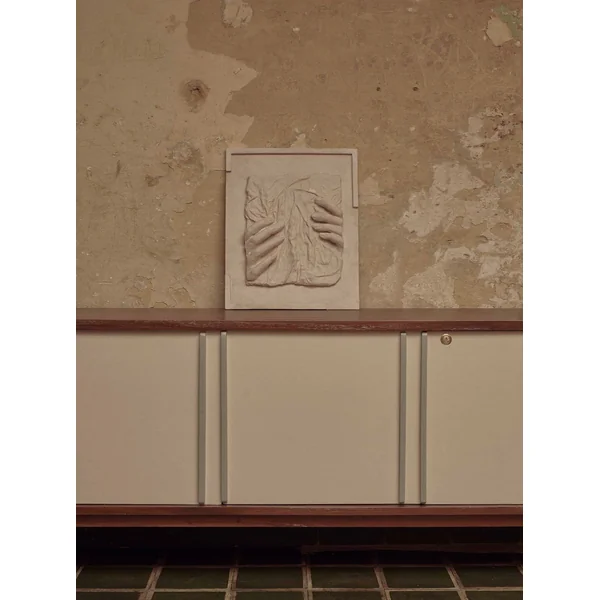 Contemporary Abstract Wall Sculpture in Resin and Stone – No. 22 by Marcela Cure