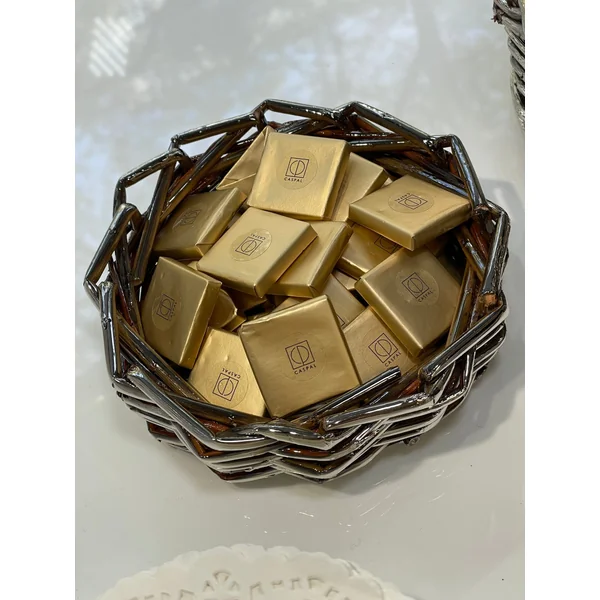 Contemporary Baskets - Mini Woven Metal-Plated Collection