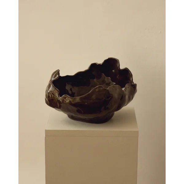 Contemporary Bowl in Glazed Ceramic - The Modica Collection