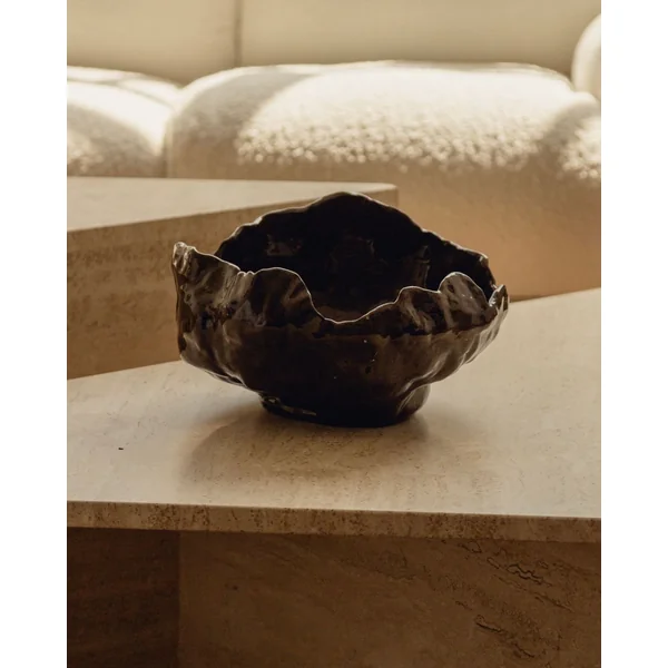 Contemporary Bowl in Glazed Ceramic - The Modica Collection