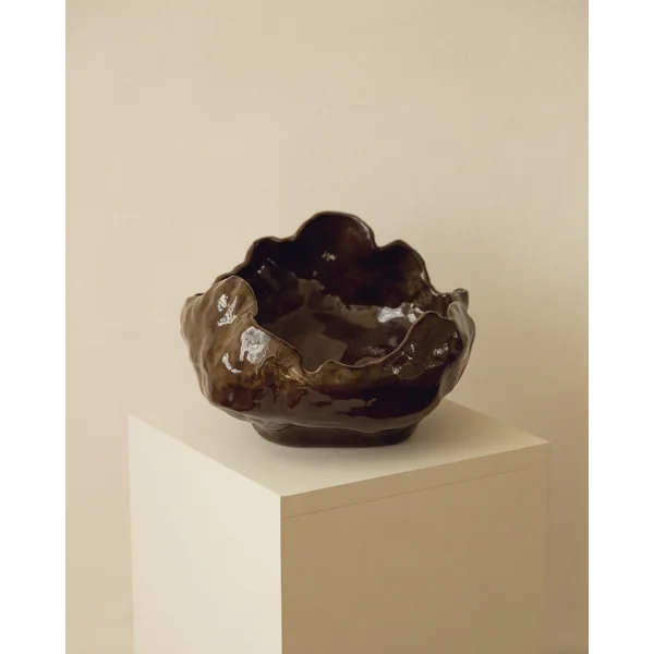 Contemporary Bowl in Glazed Ceramic - The Modica Collection