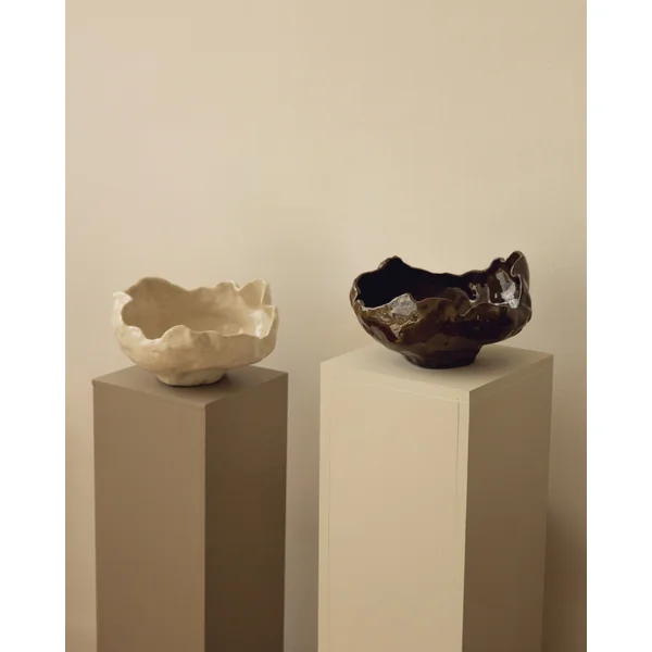 Contemporary Bowl in Glazed Ceramic - The Modica Collection