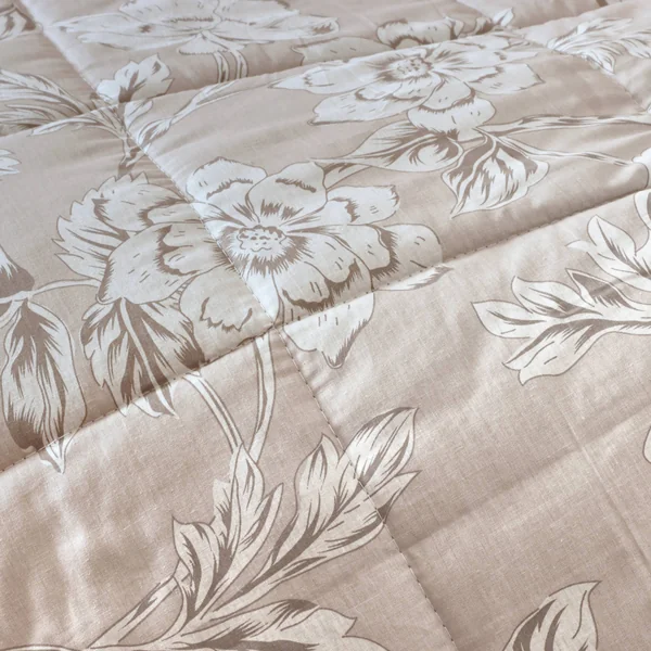 Couette imprimée et une taie d'oreiller coton (140 x 200 cm) Lara Beige