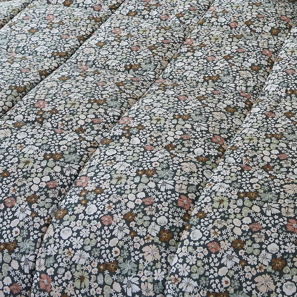 Couette imprimée tempérée (140 x 200 cm) et une taie coton Malia Multicolore