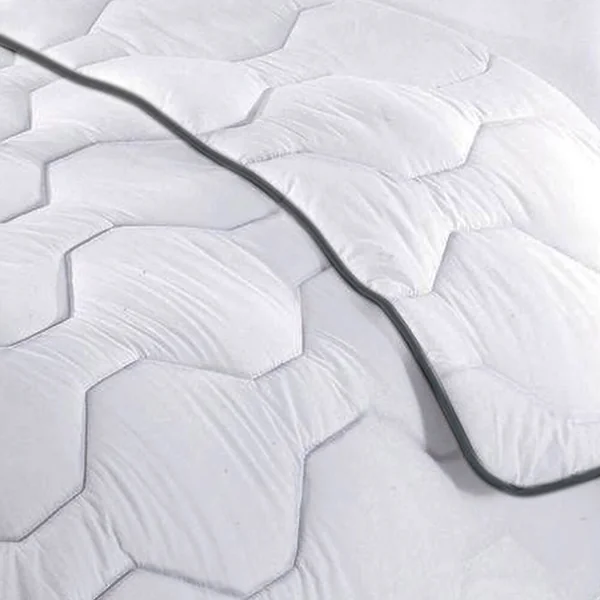 Couette très chaude enveloppe percale de coton (240 x 220 cm) Galaxie Blanche