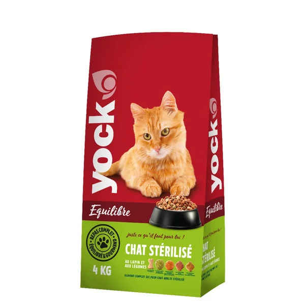 Croquettes pour chat stérilisé Équilibre lapin/légumes 4kg