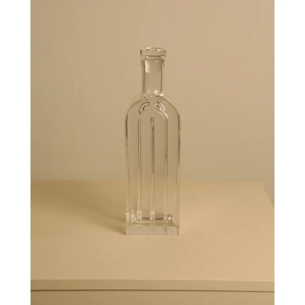 Crystal Bottle Vase by Laura Griziotti for Arnolfo di Cambio 70's