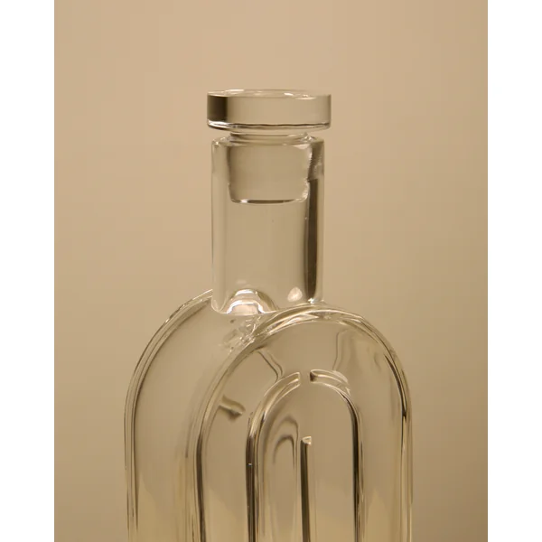 Crystal Bottle Vase by Laura Griziotti for Arnolfo di Cambio 70's