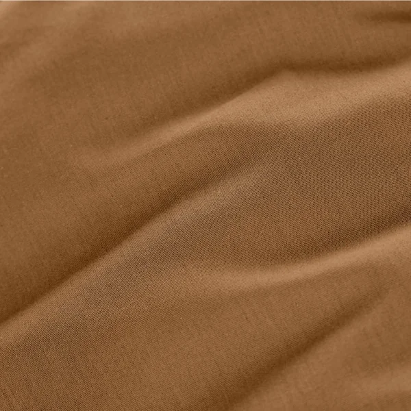 Drap housse percale de coton (180 x 200 cm) Cali Camel