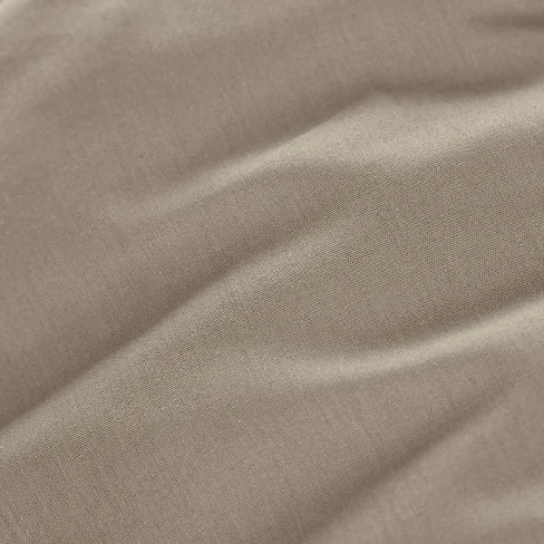 Drap housse percale de coton (180 x 200 cm) Cali Taupe