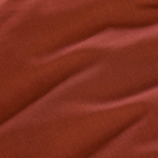 Drap housse percale de coton (180 x 200 cm) Cali Terracotta