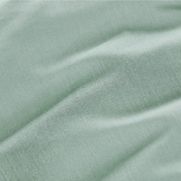 Drap plat percale de coton (270 x 300 cm) Cali Vert eucalyptus