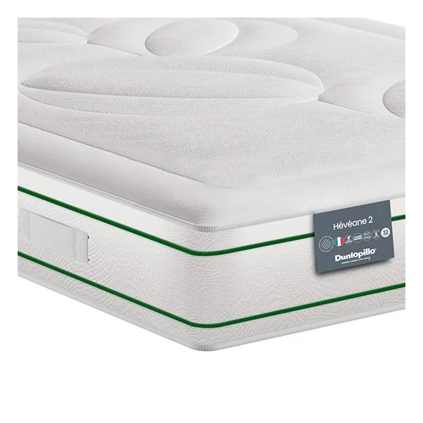 DUNLOPILLO Matelas latex d'origine naturelle 22 cm Hévéane - 80 x 190 cm