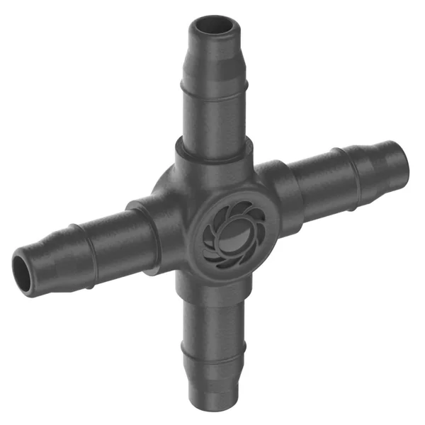 Dérivation en croix Easy & Flexible coloris noir Gardena - 4,6 mm (boîte de 20)