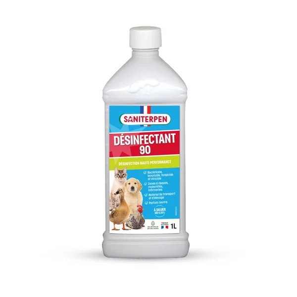 Désinfectant 90 haute performance concentré 1L SANITERPEN