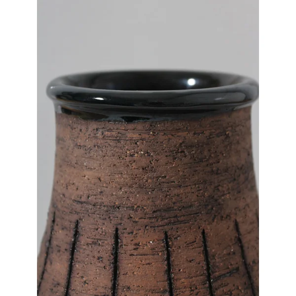 Eke Bjerén Ceramic Vase On Legs, For Gabriel Sweden, 1960s