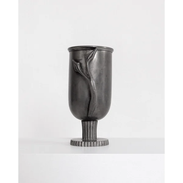 Elegant Swedish Pewter Vase, 1953