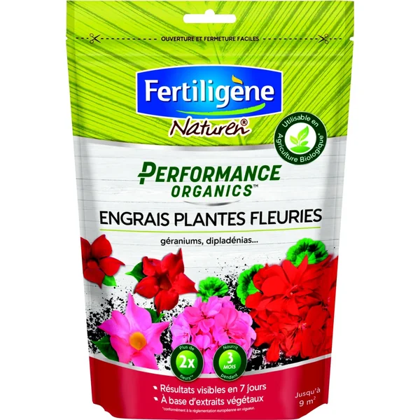 Engrais plantes fleuries Géraniums, dipladénias 700g