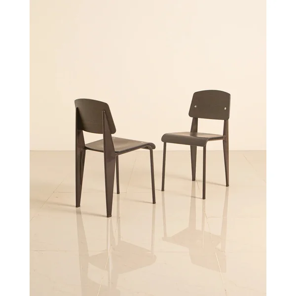 Ensemble de 4 chaises "Standard" par Jean Prouvé pour Vitra 00's