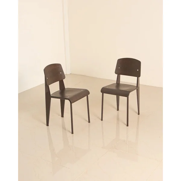 Ensemble de 6 chaises "Standard" par Jean Prouvé pour Vitra 00's