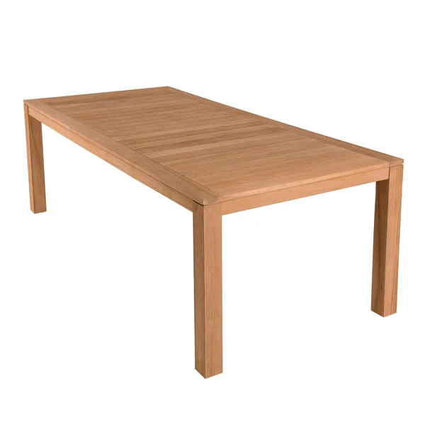 Ensemble de jardin extérieur grande table rectangle en teck 6 fauteuils ALERIA