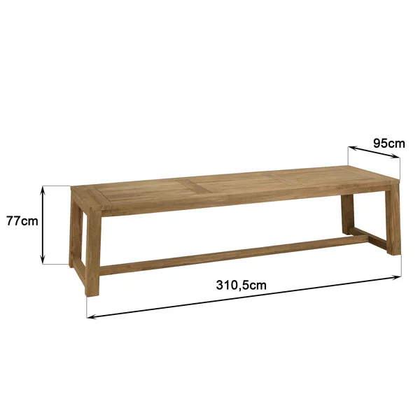 Ensemble de jardin table 310 cm et 8 fauteuils arrondis en rotin synthétique LUMIO