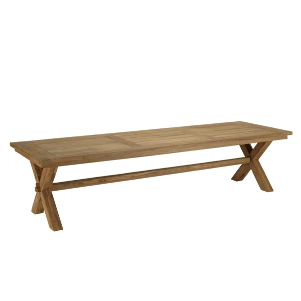Ensemble de jardin table 320 cm et 8 fauteuils arrondis en rotin synthétique LUMIO
