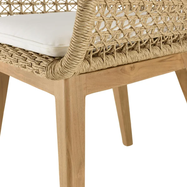 Ensemble de jardin table 320 cm et 8 fauteuils arrondis en rotin synthétique LUMIO