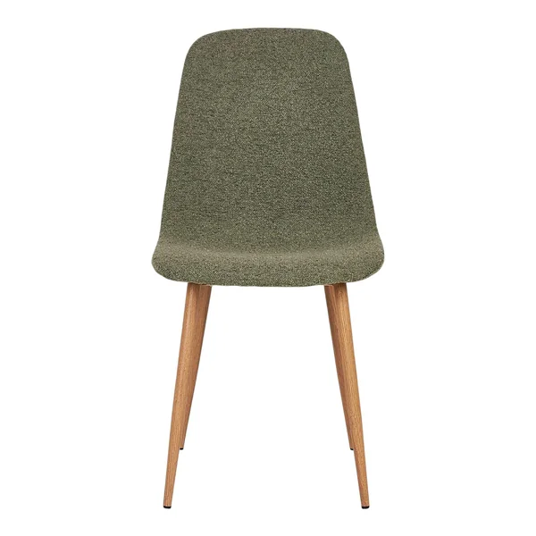 Ensemble table et chaises vertes bouclettes (lot de 9 pièces) AMSTERDAM