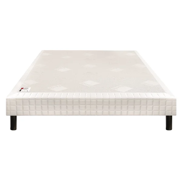 EPEDA Sommier tapissier à lattes 15 cm Nature - Ecru - 150 x 190 cm