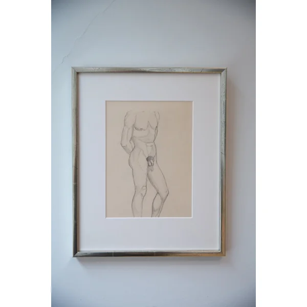 Esaias Thorén, Paris 1925 – Set of Two Male Nude Sketches
