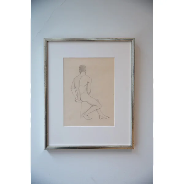 Esaias Thorén, Paris 1925 – Set of Two Male Nude Sketches