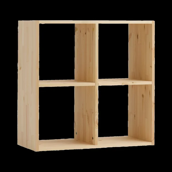 Etagère bois massif 2x2 cases Elio