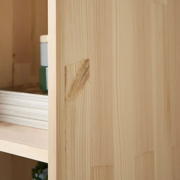 Etagère bois massif 2x2 cases Elio