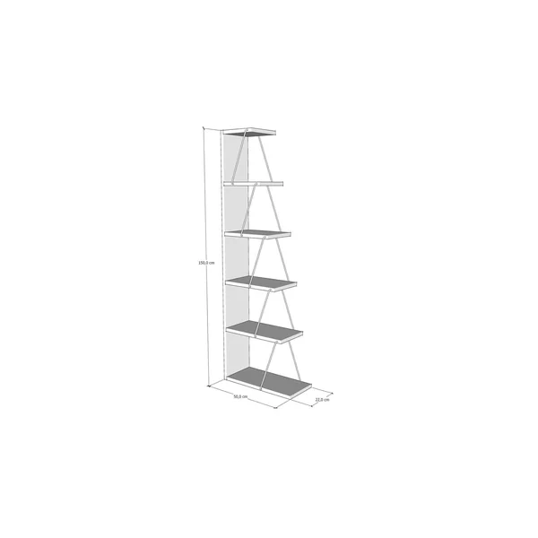 Etagère industrielle métal et bois Atos
