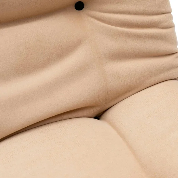 Fauteuil convertible banquette beige pieds chromés CUSCO