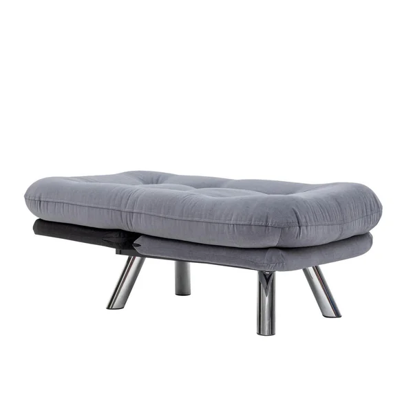 Fauteuil convertible banquette gris orage pieds chromés CUSCO