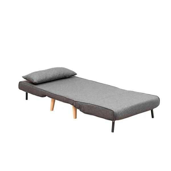 Fauteuil convertible gris chiné, couchage 180 cm COPALA