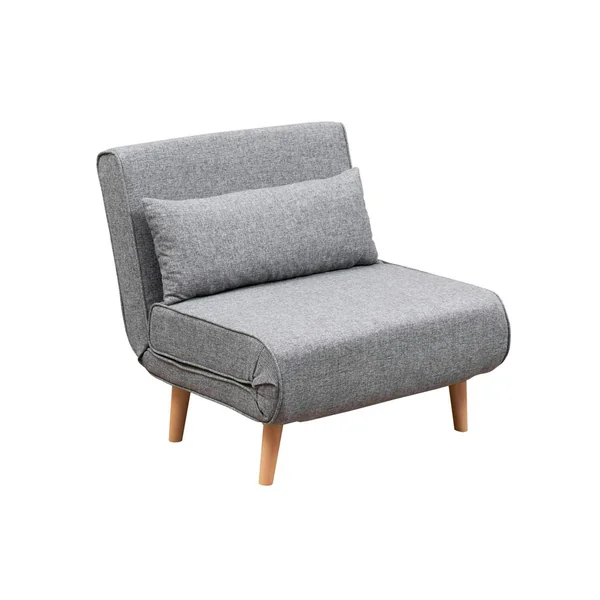 Fauteuil convertible gris clair chiné, couchage 180 cm COPALA