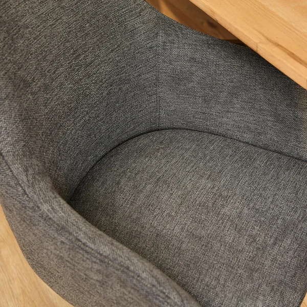Fauteuil de table pivotant gris foncé à poignée (lot de 2) CORTINA
