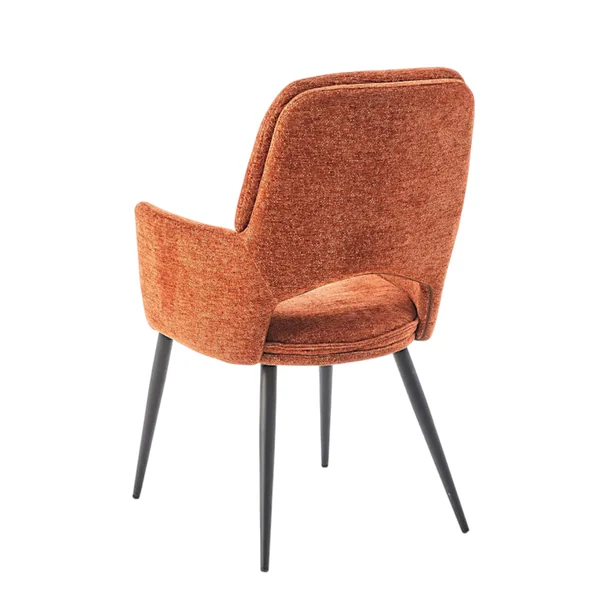 Fauteuil de table rouille à dossier ouvert (lot de 2) LIGURIE