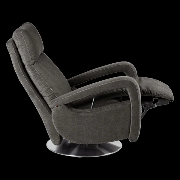 Fauteuil relax tissu recyclé Buxy - Anthracite