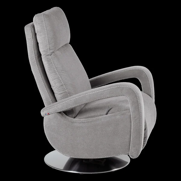 Fauteuil relax tissu recyclé Buxy - Gris