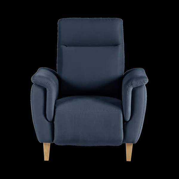 Fauteuil relax électrique coton lin Bergen - Marine