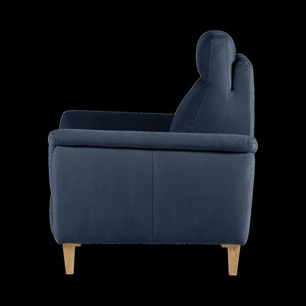 Fauteuil relax électrique coton lin Bergen - Marine