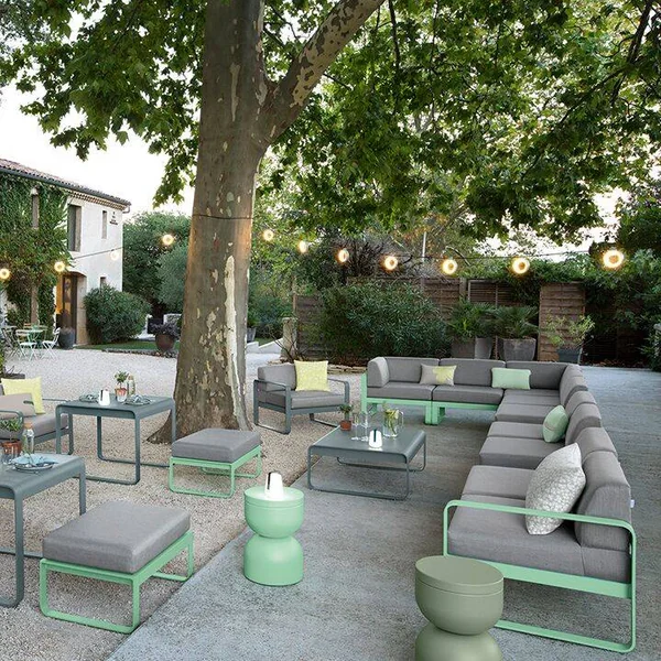 FERMOB Canapé 2 Places Bellevie Gris Flanelle en Aluminium - Gris Argile