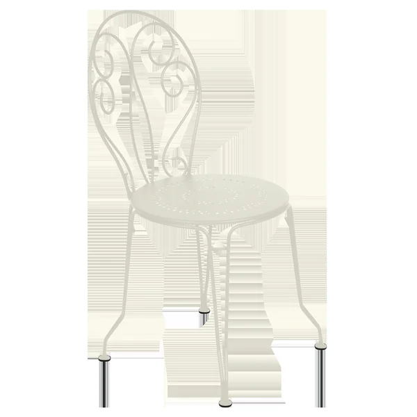 FERMOB Lot de 2 Chaises Empilables Montmartre en Acier - Gris Argile