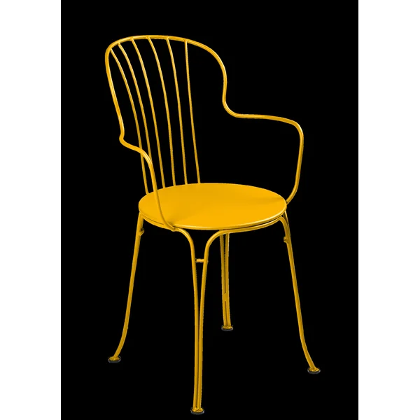 FERMOB Lot de 2 Fauteuils Empilables Opéra+ en Acier - Miel Texturé