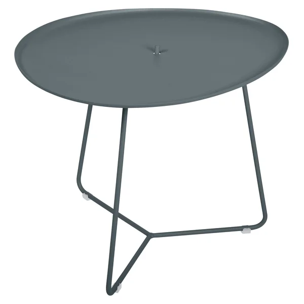 FERMOB Table Basse Plateau Amovible Cocotte en Acier et Aluminium - Gris Orage