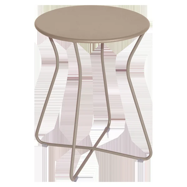 FERMOB Table Basse Ronde Hauteur 45 cm Cocotte en Acier - Muscade